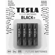TESLA BATTERIES AAA BLACK+ (LR03 / BLISTER FOIL 4 PCS)