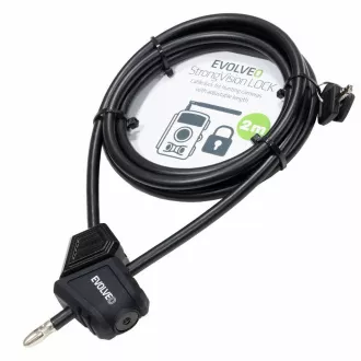 EVOLVEO StrongVision LOCK, lanový nastavitelný zámek 8mm x 2m EVOLVEO StrongVision LOCK, lanový nastavitelný zámek 8mm x 2m