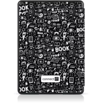 CONNECT IT pouzdro pro Amazon Kindle 2021 (11th gen.), DOODLE černá CONNECT IT pouzdro pro Amazon Kindle 2021 (11th gen.), DOODLE černá