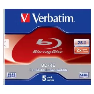 VERBATIM BD-RE(5-pack)Blu-Ray/Jewel/2x/25GB VERBATIM BD-RE(5-pack)Blu-Ray/Jewel/2x/25GB