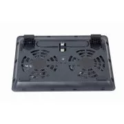 GEMBIRD Podstavec pod notebook NBS-2F15-05, pro notebooky do 15, 6", LED, černý