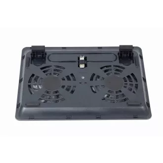 GEMBIRD Podstavec pod notebook NBS-2F15-05, pro notebooky do 15, 6", LED, černý GEMBIRD Podstavec pod notebook NBS-2F15-05, pro notebooky do 15, 6", LED, černý