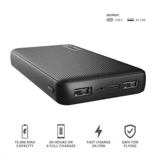 TRUST powerbanka Primo Powerbank 15000 mAh ECO TRUST powerbanka Primo Powerbank 15000 mAh ECO