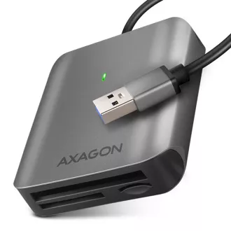 AXAGON CRE-S3, USB-A 3.2 Gen 1 - SUPERSPEED čtečka karet, 3-slot & lun SD/microSD/CF, podpora UHS-II AXAGON CRE-S3, USB-A 3.2 Gen 1 - SUPERSPEED čtečka karet, 3-slot & lun SD/microSD/CF, podpora UHS-II