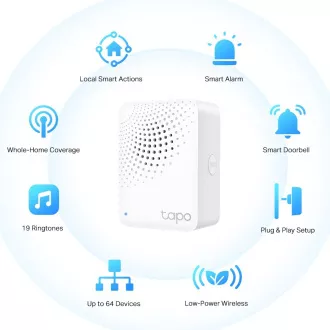 TP-Link Tapo H100 WiFi Chytrý IoT hub Tapo s vyzváněním (2, 4GHz, Matter certified)