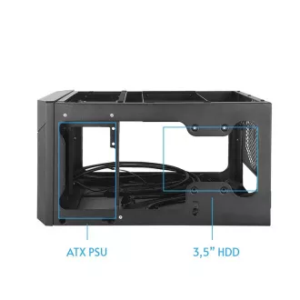 CHIEFTEC skříň Pro Cube Mini CN-01B-OP, ITX, Black, bez zdroje CHIEFTEC skříň Pro Cube Mini CN-01B-OP, ITX, Black, bez zdroje