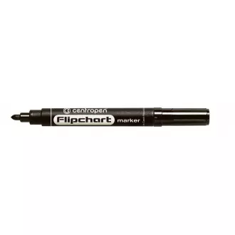 Značkovač Centropen 8550 na Flipchart černý válcový hrot 2,5mm Značkovač Centropen 8550 na Flipchart černý válcový hrot 2,5mm