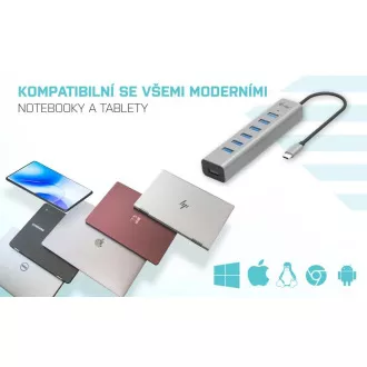 i-tec USB-C Charging Metal HUB 7 Port i-tec USB-C Charging Metal HUB 7 Port