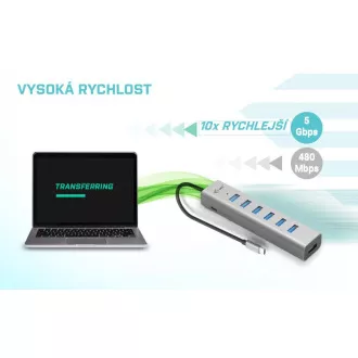 i-tec USB-C Charging Metal HUB 7 Port i-tec USB-C Charging Metal HUB 7 Port