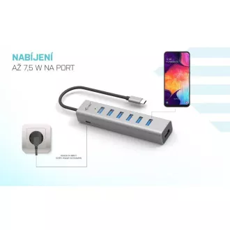 i-tec USB-C Charging Metal HUB 7 Port i-tec USB-C Charging Metal HUB 7 Port