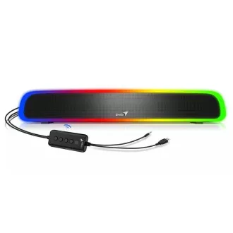 GENIUS reproduktory USB SoundBar 200BT/ Bluetooth/ 3, 5" jack/ 4W/ RGB/ černá GENIUS reproduktory USB SoundBar 200BT/ Bluetooth/ 3, 5" jack/ 4W/ RGB/ černá