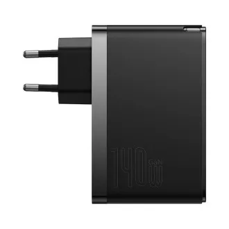 Baseus GaN5 Pro rychlonabíjecí adaptér 2x USB-C + USB-A 140W černá Baseus GaN5 Pro rychlonabíjecí adaptér 2x USB-C + USB-A 140W černá