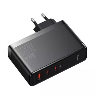 Baseus GaN5 Pro rychlonabíjecí adaptér 2x USB-C + USB-A 140W černá Baseus GaN5 Pro rychlonabíjecí adaptér 2x USB-C + USB-A 140W černá