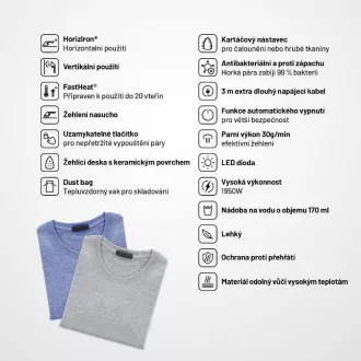 Lauben Handheld Steam Iron 1950BC - cestovní napařovač oděvů Lauben Handheld Steam Iron 1950BC - cestovní napařovač oděvů
