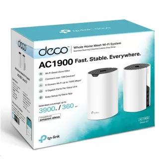 TP-Link Deco S7(2-pack) WiFi5 Mesh (AC1900, 2, 4GHz/5GHz, 3xGbELAN/WAN) TP-Link Deco S7(2-pack) WiFi5 Mesh (AC1900, 2, 4GHz/5GHz, 3xGbELAN/WAN)