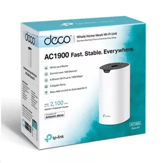 TP-Link Deco S7(1-pack) WiFi5 Mesh (AC1900, 2, 4GHz/5GHz, 3xGbELAN/WAN) TP-Link Deco S7(1-pack) WiFi5 Mesh (AC1900, 2, 4GHz/5GHz, 3xGbELAN/WAN)