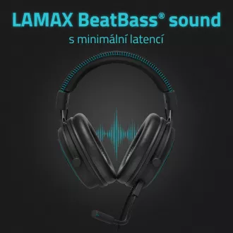 LAMAX Heroes General1 - náhlavní sluchátka - černá LAMAX Heroes General1 - náhlavní sluchátka - černá