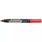 Značkovač Centropen 8576 permanent červený klínový hrot 1-4,6mm
