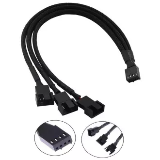 1stCOOL redukce pro ventilátory 1x 4pin PWM na 3x 4pin PWM 1stCOOL redukce pro ventilátory 1x 4pin PWM na 3x 4pin PWM
