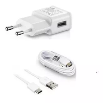 Samsung síťová nabíječka EP-TA200EWE + EP-DG970BWE, USB-C, 15W, bílá - bulk Samsung síťová nabíječka EP-TA200EWE + EP-DG970BWE, USB-C, 15W, bílá - bulk