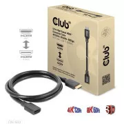 Club3D prodlužovací Ultra rychlý HDMI kabel, 4K120Hz, 8K60Hz, 48Gbps, M/F, 1m, 30 AWG