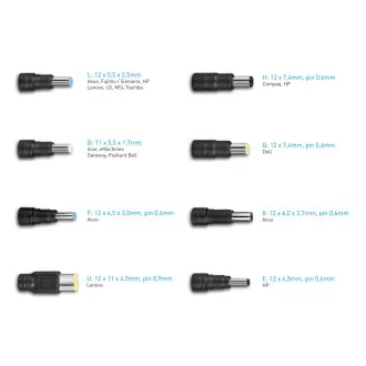 AVACOM QuickTIP 150W - univerzální adaptér pro notebooky + 8 konektorů AVACOM QuickTIP 150W - univerzální adaptér pro notebooky + 8 konektorů