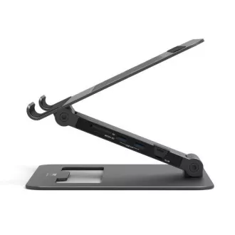 PORT dokovací stanice s natavitelným stojanem na notebook až pro 7 periferií přes USB-C, černá PORT dokovací stanice s natavitelným stojanem na notebook až pro 7 periferií přes USB-C, černá