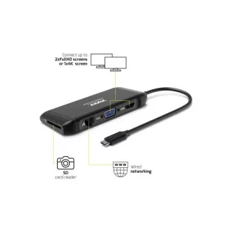 PORT dokovací stanice 8v1 s výkonem až 100 W PORT dokovací stanice 8v1 s výkonem až 100 W