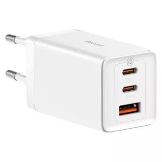 Baseus GaN5 Pro rychlonabíjecí adaptér 2x USB-C + USB-A 65W bílá Baseus GaN5 Pro rychlonabíjecí adaptér 2x USB-C + USB-A 65W bílá