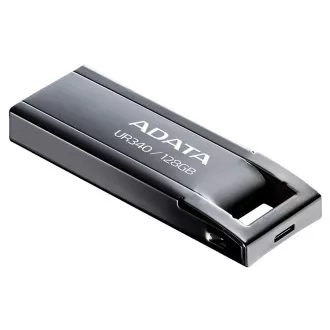 ADATA Flash Disk 128GB UR340, USB 3.2 Dash Drive, kov lesklá černá ADATA Flash Disk 128GB UR340, USB 3.2 Dash Drive, kov lesklá černá