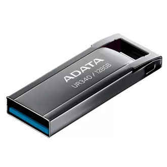 ADATA Flash Disk 128GB UR340, USB 3.2 Dash Drive, kov lesklá černá ADATA Flash Disk 128GB UR340, USB 3.2 Dash Drive, kov lesklá černá