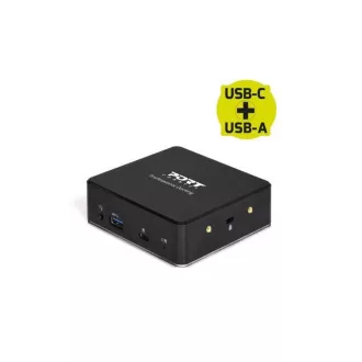PORT dokovací stanice 8v1 USB-C, USB-A, dual video, HDMI, Ethernet, audio, USB 3.0 PORT dokovací stanice 8v1 USB-C, USB-A, dual video, HDMI, Ethernet, audio, USB 3.0