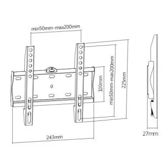 Nástěnný pevný držák na Tv i monitory Fiber Mounts FM21F Nástěnný pevný držák na Tv i monitory Fiber Mounts FM21F