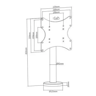 Podstavec na Tv otočný Fiber Mounts LAZY Podstavec na Tv otočný Fiber Mounts LAZY