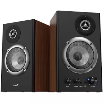 GENIUS repro SP-HF1200B, 2.0, 36W, dřevěné, černá-hnědá GENIUS repro SP-HF1200B, 2.0, 36W, dřevěné, černá-hnědá