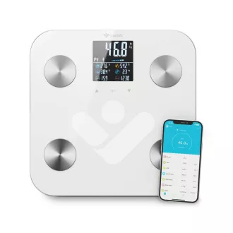 TrueLife FitScale W6 BT - Bioelektrická impedanční bluetooth váha - bílá TrueLife FitScale W6 BT - Bioelektrická impedanční bluetooth váha - bílá