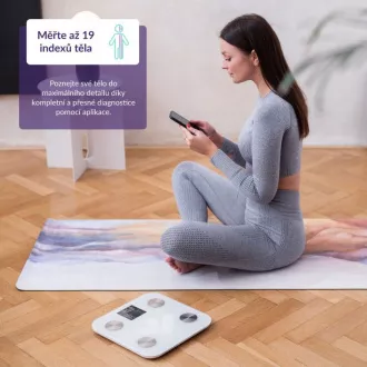TrueLife FitScale W6 BT - Bioelektrická impedanční bluetooth váha - bílá TrueLife FitScale W6 BT - Bioelektrická impedanční bluetooth váha - bílá