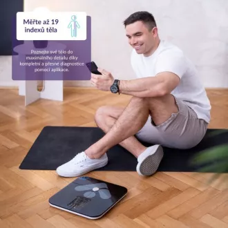 TrueLife FitScale W7 BT - Bioelektrická impedanční bluetooth váha - černá TrueLife FitScale W7 BT - Bioelektrická impedanční bluetooth váha - černá