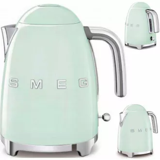 Smeg KLF03PGEU rychlovarná konvice, 1, 7 l (7 šálků), 2400 W, styl 50. let, pastelově zelená Smeg KLF03PGEU rychlovarná konvice, 1, 7 l (7 šálků), 2400 W, styl 50. let, pastelově zelená