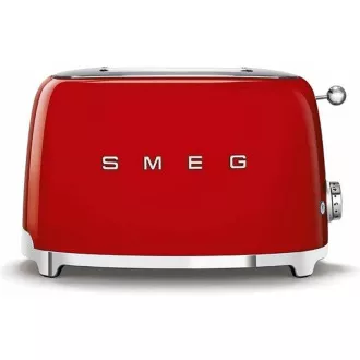 Smeg TSF01RDEU toustovač / topinkovač, 2 toasty, 6 úrovní opékání, zásuvka na drobky, styl 50. let, červená Smeg TSF01RDEU toustovač / topinkovač, 2 toasty, 6 úrovní opékání, zásuvka na drobky, styl 50. let, červená