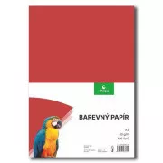 Papír pro výtvarku A3/80g červený 100 listů