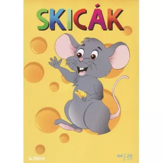 Skicák A4 180g v bloku 20 listů Skicák A4 180g v bloku 20 listů