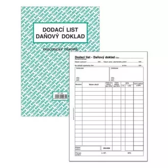Tiskopis Dodací list A5 50 listů BALOUŠEK Tiskopis Dodací list A5 50 listů BALOUŠEK