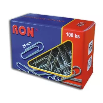 Dopisní spony 25mm 451 100ks Ron Dopisní spony 25mm 451 100ks Ron