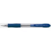 Kuličkové pero Pilot super grip 0,7mm modré / náplň 2110 tělo čiré