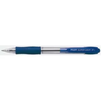 Kuličkové pero Pilot super grip 0,7mm modré / náplň 2110 tělo čiré Kuličkové pero Pilot super grip 0,7mm modré / náplň 2110 tělo čiré