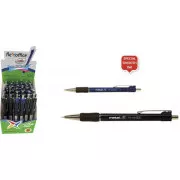 Kuličkové pero Flexoffice Iris plast 0,7mm modré tělo mix