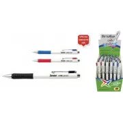 Kuličkové pero Flexoffice Senior Hibiscus plast 0,7mm modré tělo bílé