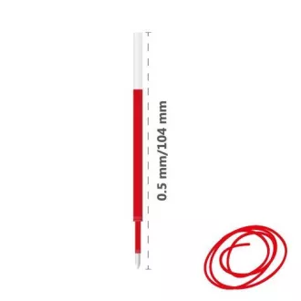 Gelová náplň 205A 0,5mm červená Gelová náplň 205A 0,5mm červená