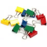 Klip Binder 25mm 12ks barevný